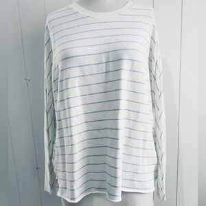 Frank & Eileen Striped Tee Lab Top Long Sleeves Size M